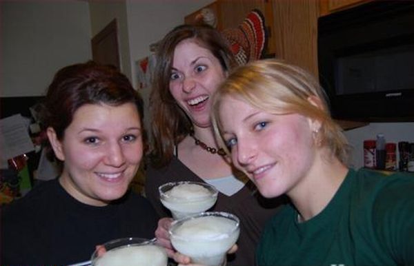 Verrückte Girls im Bild