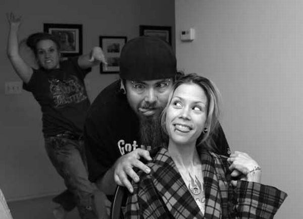 Verrückte Girls im Bild