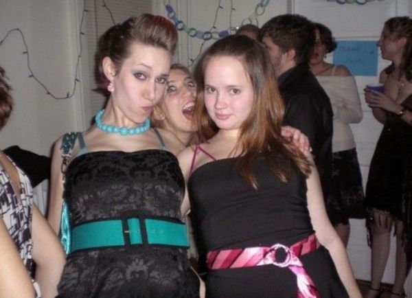 Verrückte Girls im Bild