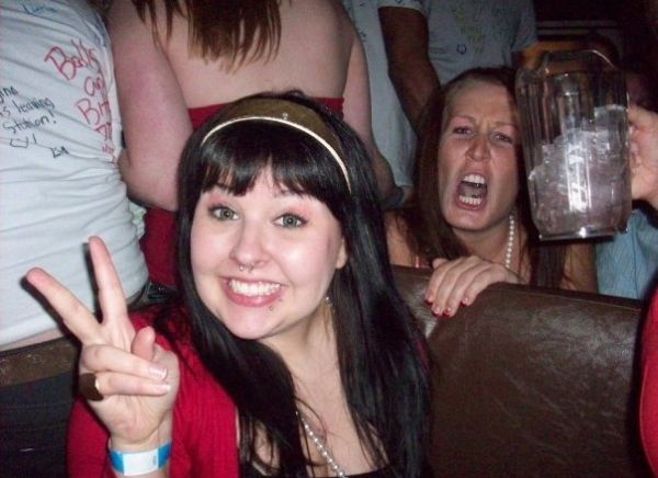 Verrückte Girls im Bild