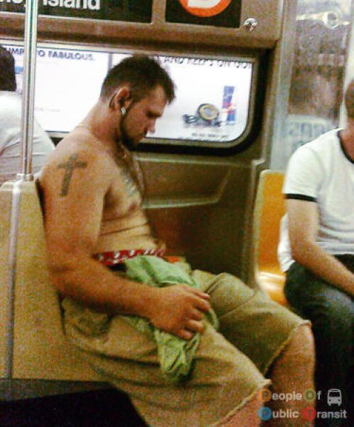 Lustige und verrückte Leute in der U-Bahn 4