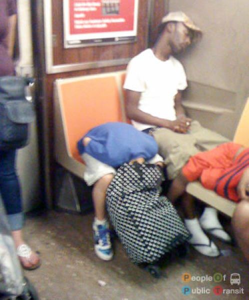 Lustige und verrückte Leute in der U-Bahn 4