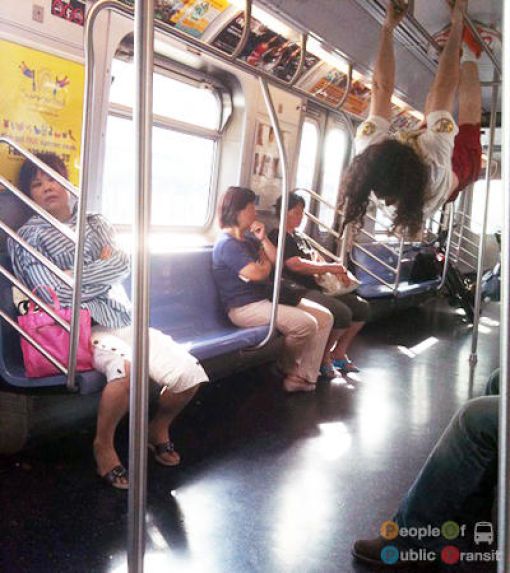 Lustige und verrückte Leute in der U-Bahn 4