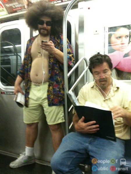 Lustige und verrückte Leute in der U-Bahn 4