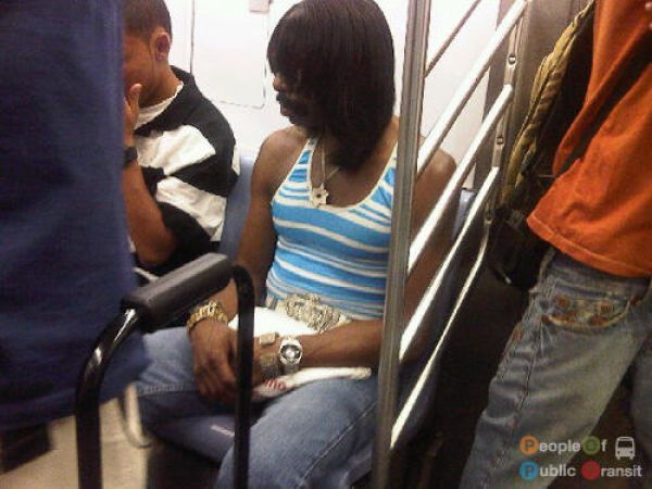 Lustige und verrückte Leute in der U-Bahn 4