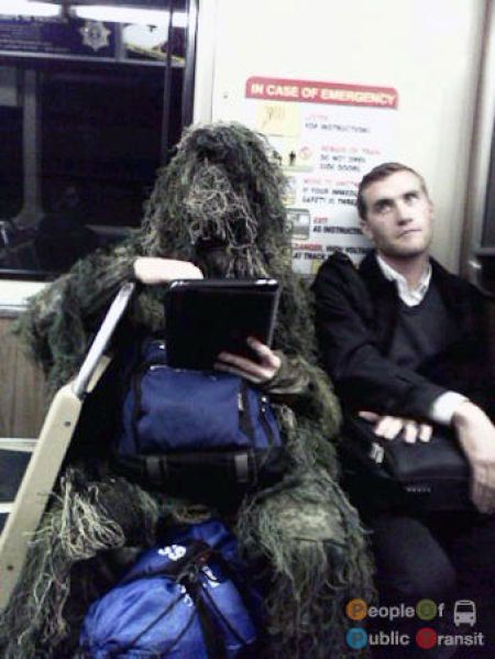 Lustige und verrückte Leute in der U-Bahn 4