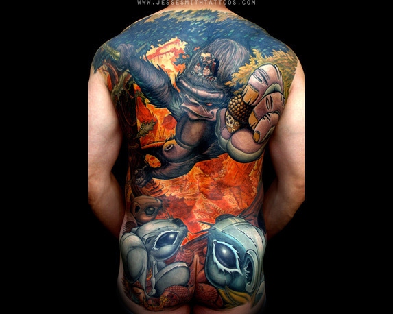 Geniale Tattoos von Jesse Smith