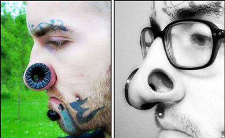 Bizarrer Körperschmuck