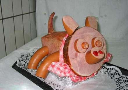 Fleisch-Basteleien