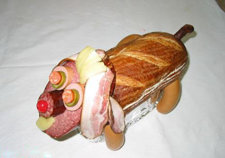 Fleisch-Basteleien