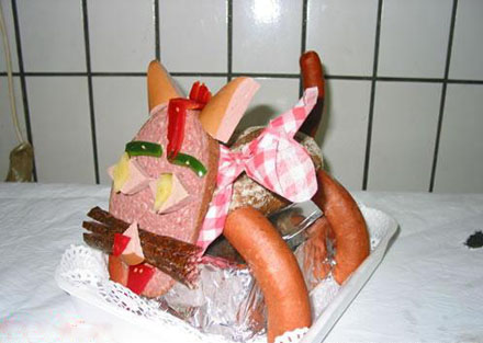 Fleisch-Basteleien