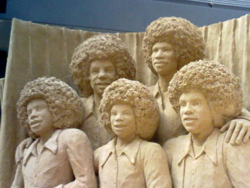 Michael Jackson Denkmal aus Sand