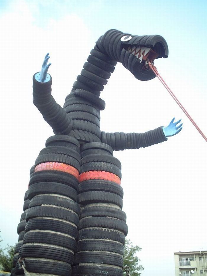 Altreifen-Spielplatz