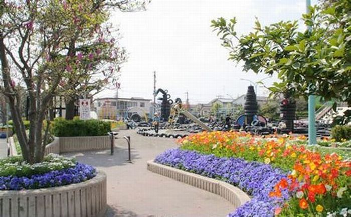 Altreifen-Spielplatz