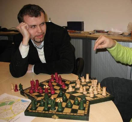 Schachbrett für 3 Spieler