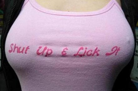 Sprüche auf T-Shirts