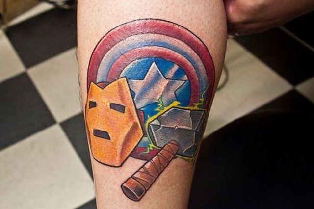 Tattoos mit Superhelden