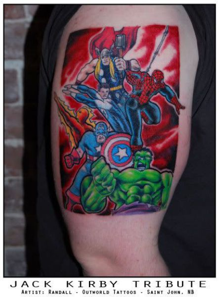 Tattoos mit Superhelden