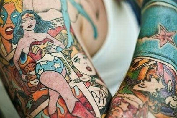 Tattoos mit Superhelden