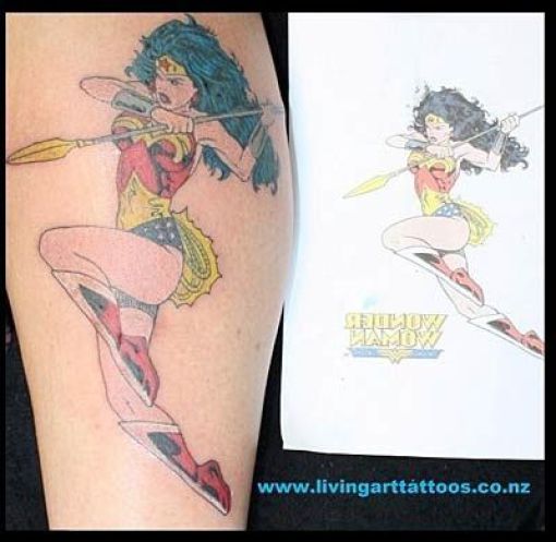 Tattoos mit Superhelden