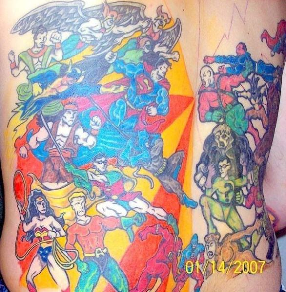 Tattoos mit Superhelden