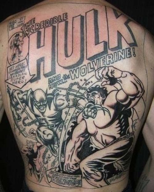 Tattoos mit Superhelden