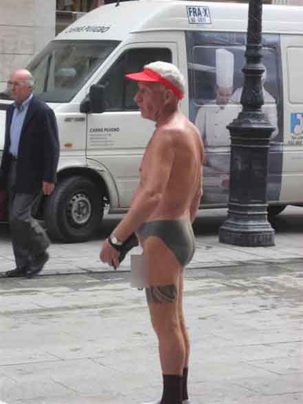 Tätowierte Unterhose