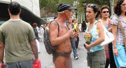 Tätowierte Unterhose