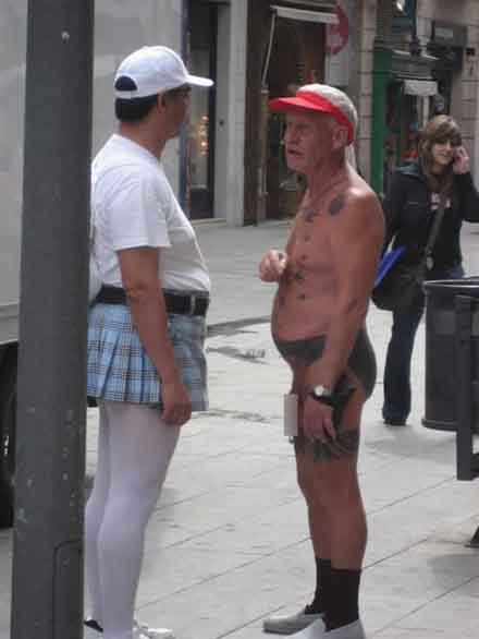 Tätowierte Unterhose