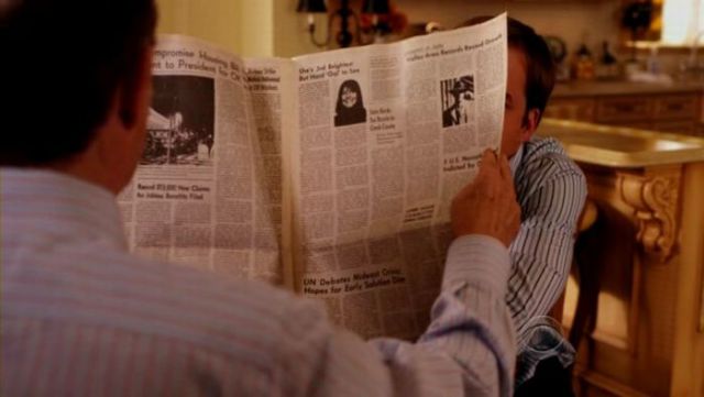 Zeitung lesen in Serien und Filmen