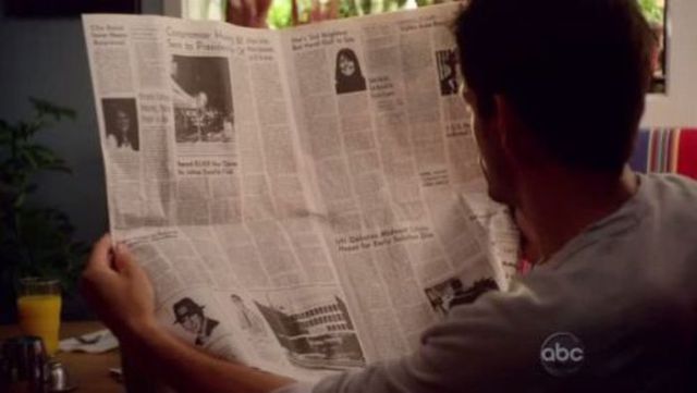 Zeitung lesen in Serien und Filmen
