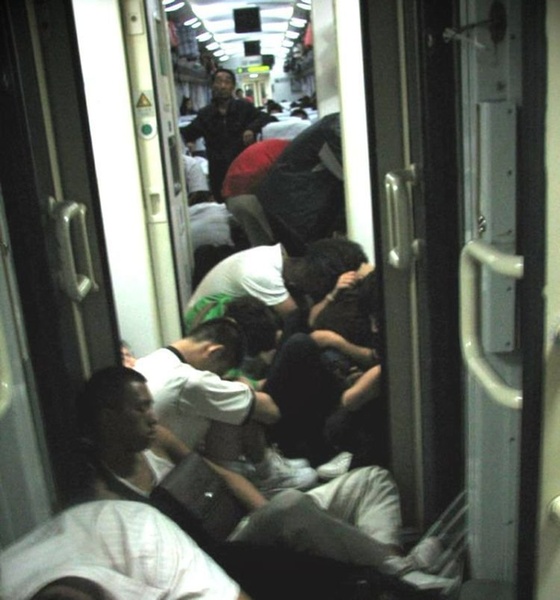 Eine Zugfahrt in China