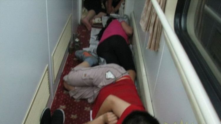 Eine Zugfahrt in China