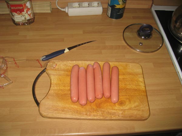 Lustige Wurst-Nudeln