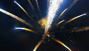 Feuerwerk aus nächster Nähe