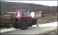 Traktor in Russland
