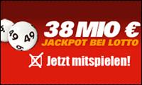 38.000.000 Euro im Lotto Jackpot