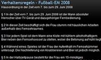 Verhaltensregeln zur Fussball EM 2008