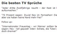 Die besten TV Sprüche 