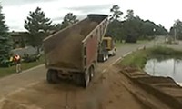 Truck entladen