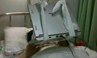 Mit dem Laptop im Krankenhaus