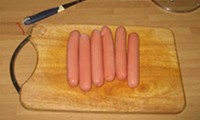 Lustige Wurst-Nudeln