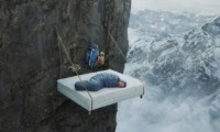 Schlafen an einer Felswand