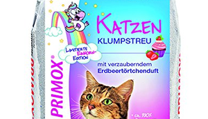 Katzenstreu mit Erdbeertörtchenduft