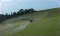 rc helicopter crash