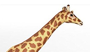 Lebensgroße Giraffe