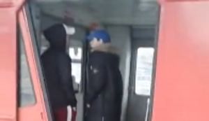 Bahntür in Russland