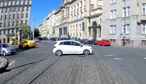 Straßenbahnfahrer in Prag