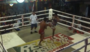 Knallharter Fight in der Boxbude Knallharter Fight in der Boxbude