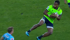 Flying Kick beim Rugby